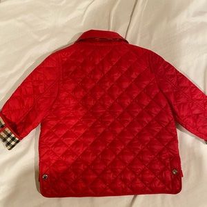Toddler Burberry jacket like new! My little one literally wore it once!